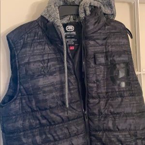 Men’s puff vest/hood